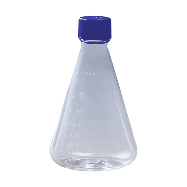 Erlenmeyerkolben, 1000 ml, PETG, Dichtungskappe