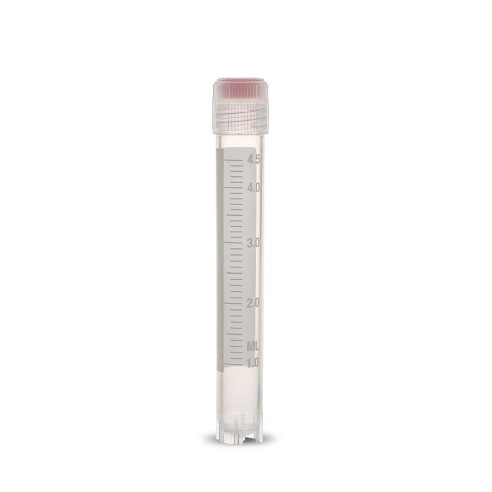 Cryovials, 5 ml, freistehend, Außengewinde