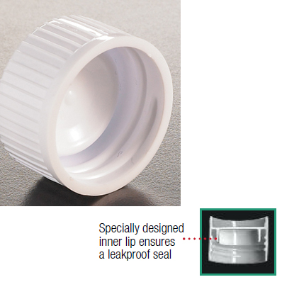 Schraubverschlüsse, weiß, Lip Seal