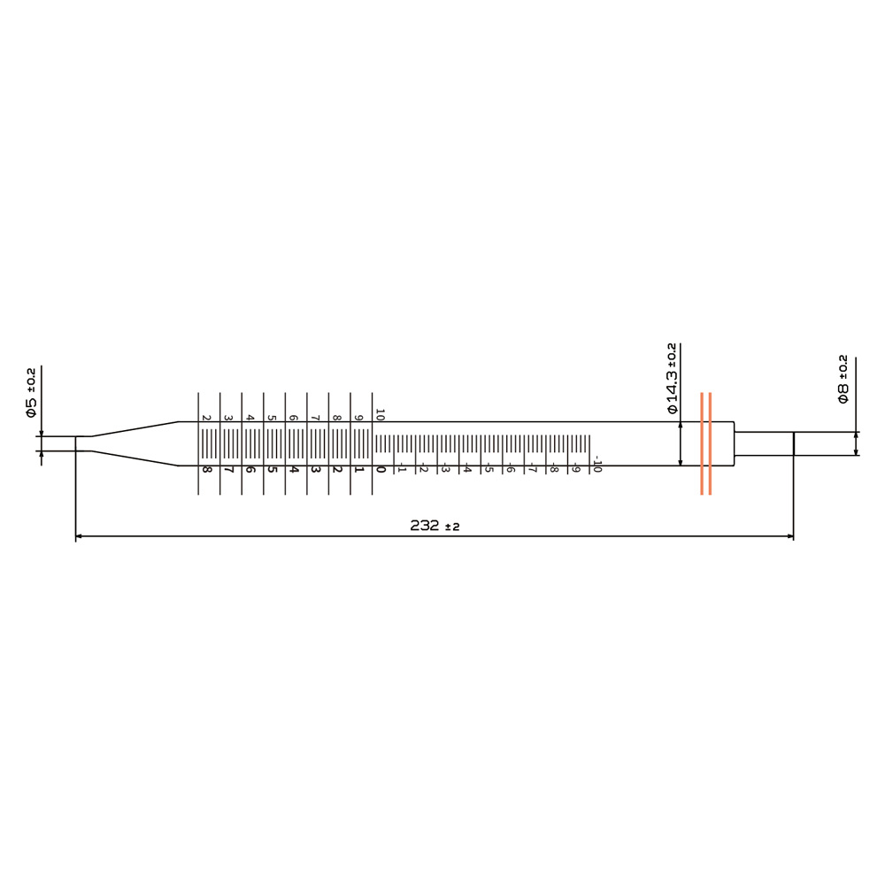 PreCision Serol. Pipette 10 ml kurz, FCode orange