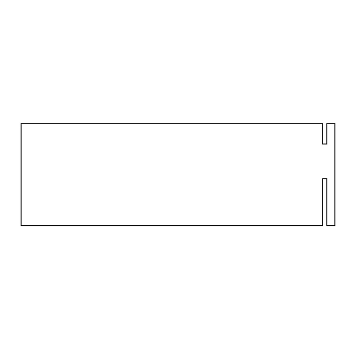 EasyPhor PAGE Maxi Kamm, 1+1 Zähne, 1 mm Stärke