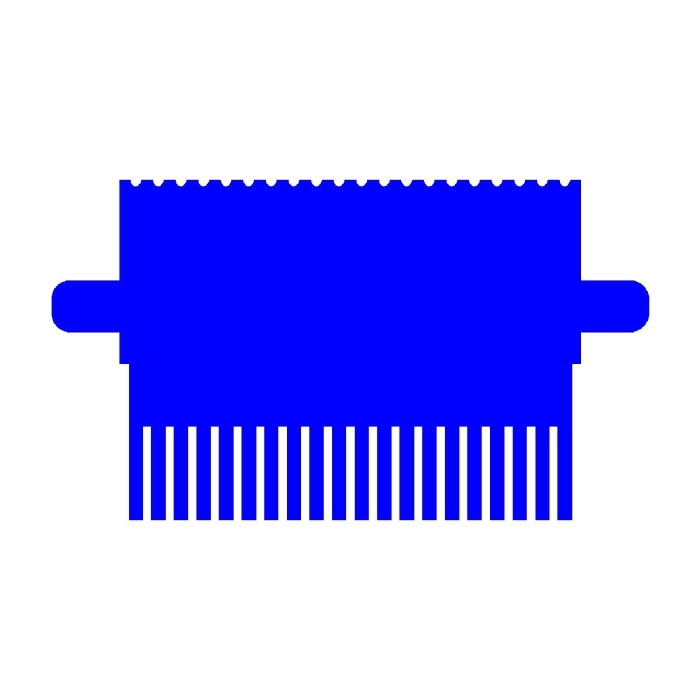 EasyPhor PAGE Mini Kamm, 20 Zähne, 2 mm Stärke