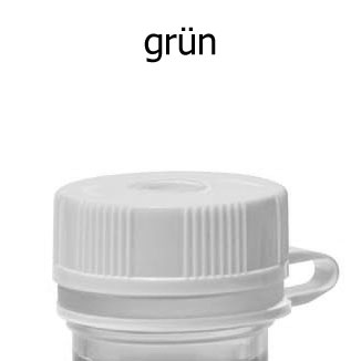 Lip Seal Schraubverschlüsse mit Loop, grün