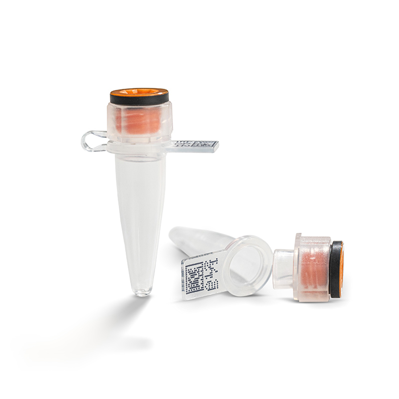 0.2 ml Dual-Cap PCR Tube, clear, sample collection