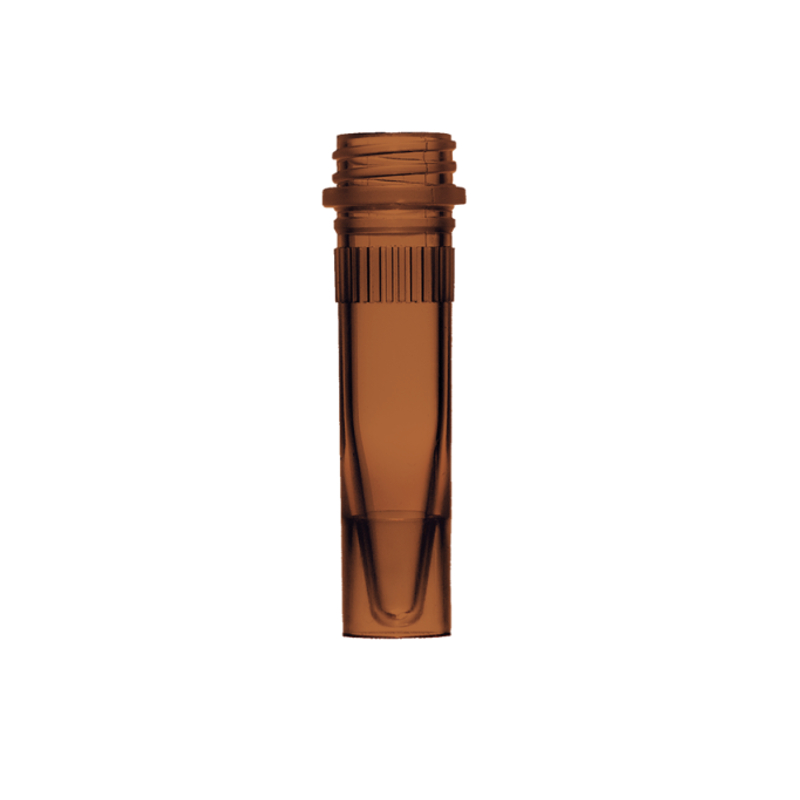 Probenröhrchen 1.5 ml, amber, mit Längsstegen