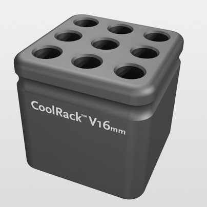 CoolRack V16 (16 x 100 mm Tubes) | Standardisierte Probenkühlung | Rack