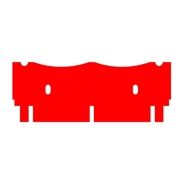 Artikelbild 1 des Artikels EasyPhor Midi Kamm, 2+2 Zähne, 1.5 mm Stärke