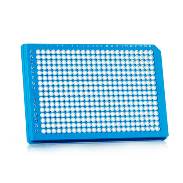Artikelbild 1 des Artikels FrameStar 384 PCR Plate, clear Wells, blue Frame
