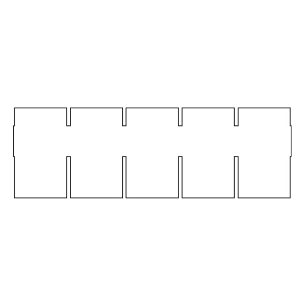 Artikelbild 1 des Artikels EasyPhor PAGE Maxi Kamm, 5 Zähne, 1 mm Stärke