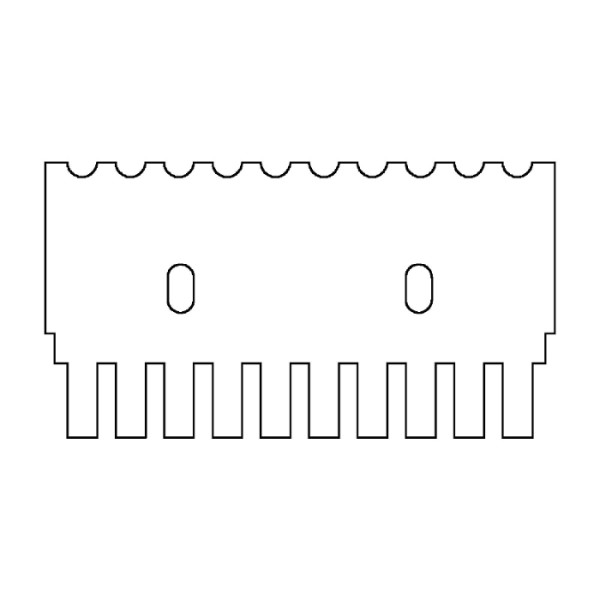 Artikelbild 1 des Artikels EasyPhor Mini Kamm, 10 Zähne, 1 mm Stärke