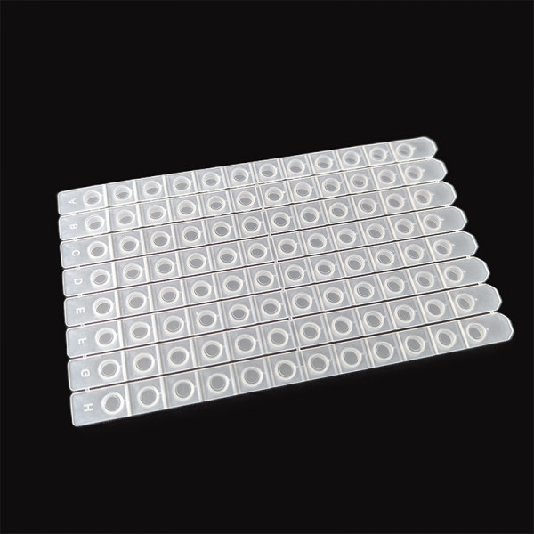 Artikelbild 1 des Artikels 96 Well 12-Cap Strip Platte, reißbar, farblos