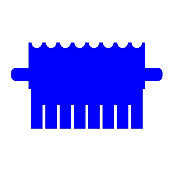 Artikelbild 1 des Artikels EasyPhor PAGE Mini Kamm, 8 Zähne, MC, 2 mm Stärke