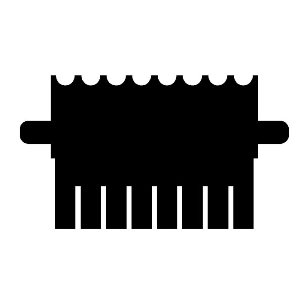 Artikelbild 1 des Artikels EasyPhor PAGE Mini Kamm, 8 Zähne, MC, 0.75 mm