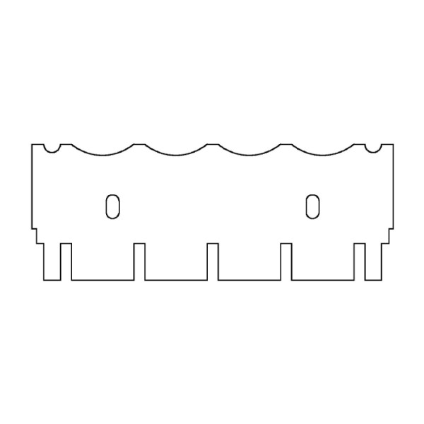 Artikelbild 1 des Artikels EasyPhor Midi Kamm, 4+2 Zähne, 1 mm Stärke