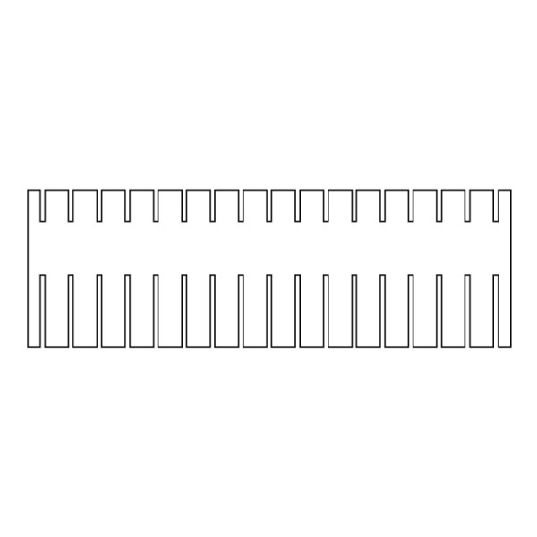 Artikelbild 1 des Artikels EasyPhor PAGE Maxi Kamm, 18 Zähne, MC, 1 mm Stärke