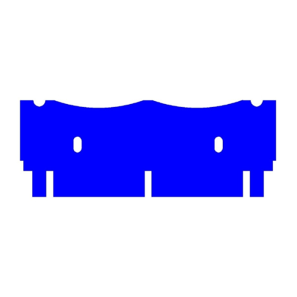 Artikelbild 1 des Artikels EasyPhor Midi Kamm, 2+2 Zähne, 2 mm Stärke