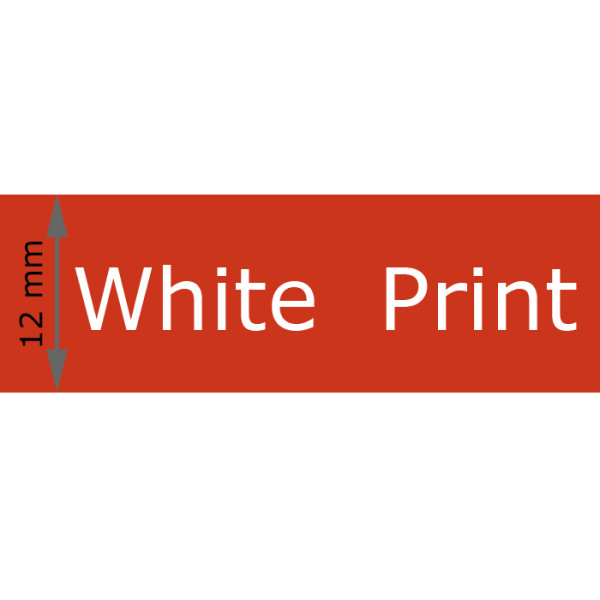 Artikelbild 1 des Artikels Cassette of 12 mm Tape, Red with White Print