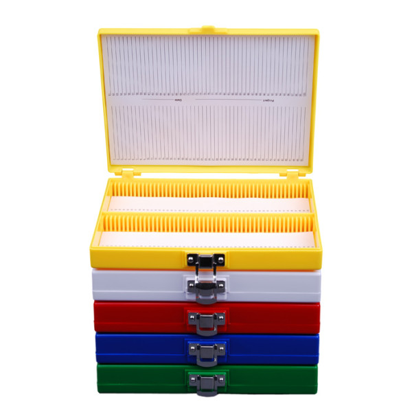 Artikelbild 1 des Artikels 100er-"SliBo", Objektträger-Box, weiß, Kork