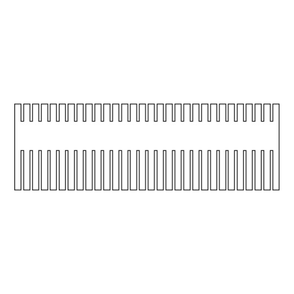 Artikelbild 1 des Artikels EasyPhor PAGE Maxi Kamm, 30 Zähne, 1 mm Stärke