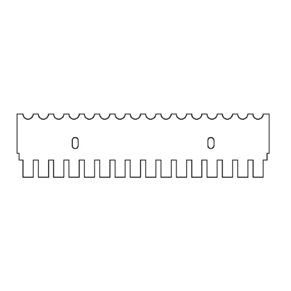 Artikelbild 1 des Artikels EasyPhor Medi Kamm, 16 Zähne, MC, 1 mm Stärke