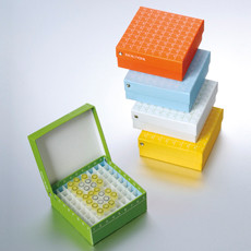 Artikelbild 1 des Artikels 81-well ID Rack, Karton, weiß, inkl. 9x9 PP Raster