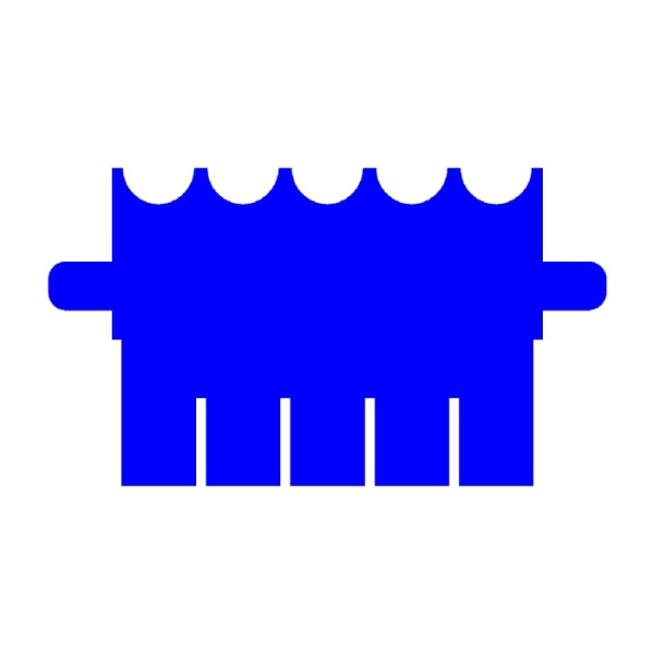 Artikelbild 1 des Artikels EasyPhor PAGE Mini Kamm, 5 Zähne, 2 mm Stärke