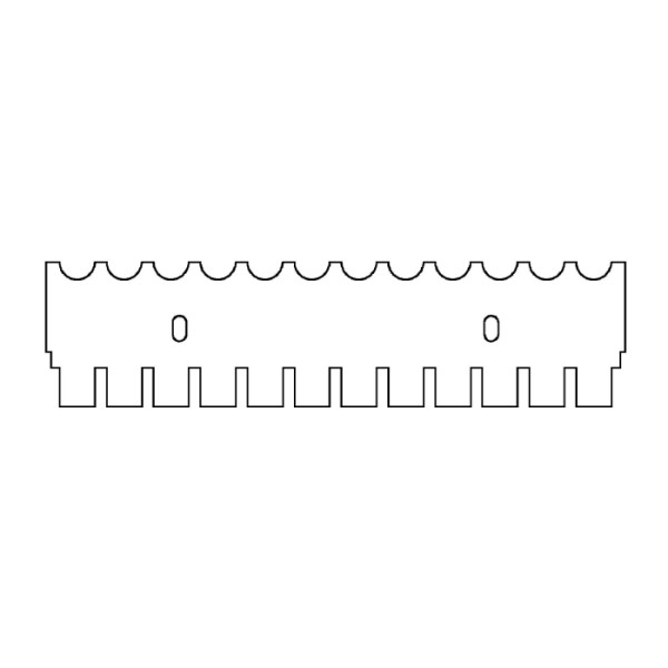Artikelbild 1 des Artikels EasyPhor Medi Kamm, 12 Zähne, 1 mm Stärke
