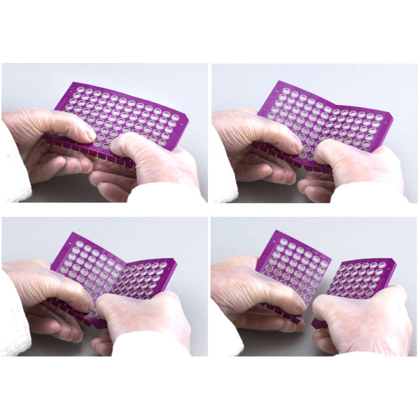 Artikelbild 1 des Artikels FrameStar 96 PCR Plate, clear Wells, purple Frame