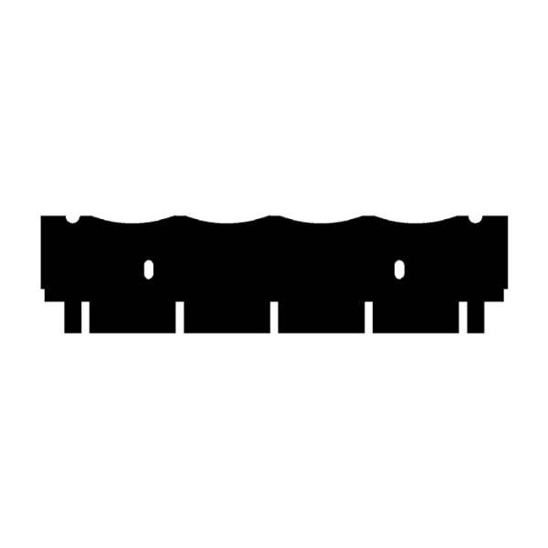 Artikelbild 1 des Artikels EasyPhor Medi Kamm, 4+2 Zähne, 0.75 mm Stärke