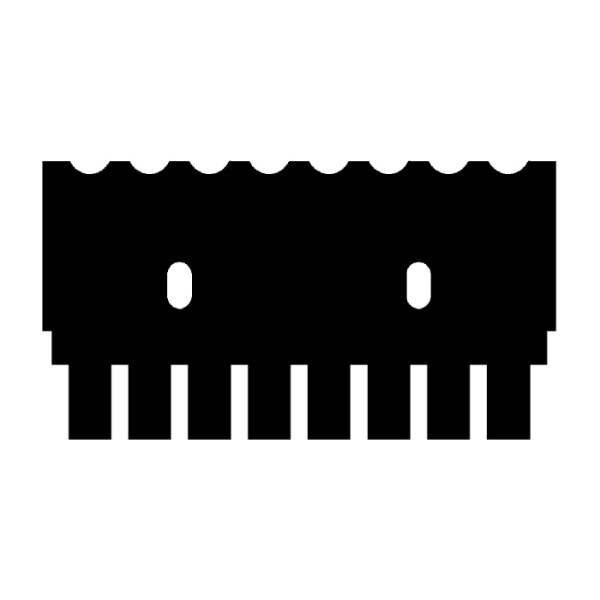 Artikelbild 1 des Artikels EasyPhor Mini Kamm, 8 Zähne, 0.75 mm Stärke