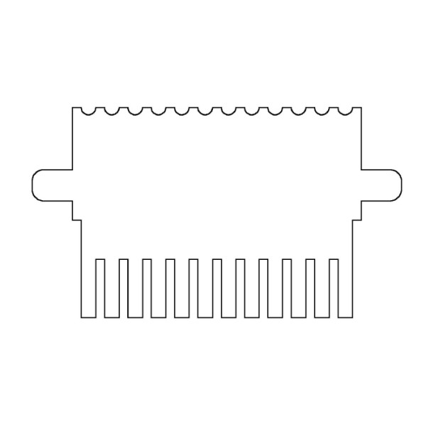 Artikelbild 1 des Artikels EasyPhor PAGE Mini Kamm, 12 Zähne, 1 mm Stärke