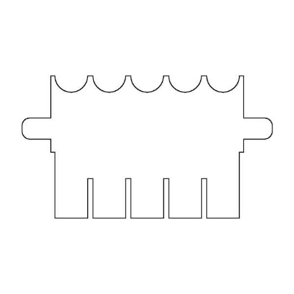 Artikelbild 1 des Artikels EasyPhor PAGE Mini Kamm, 5 Zähne, 1 mm Stärke