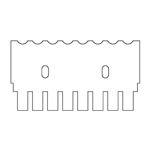 Artikelbild 1 des Artikels EasyPhor Mini Kamm, 8 Zähne, 1 mm Stärke