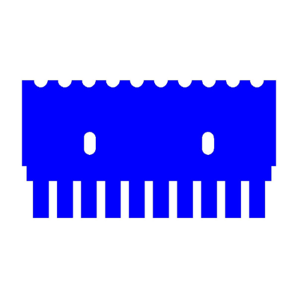 Artikelbild 1 des Artikels EasyPhor Mini Kamm, 10 Zähne, 2 mm Stärke