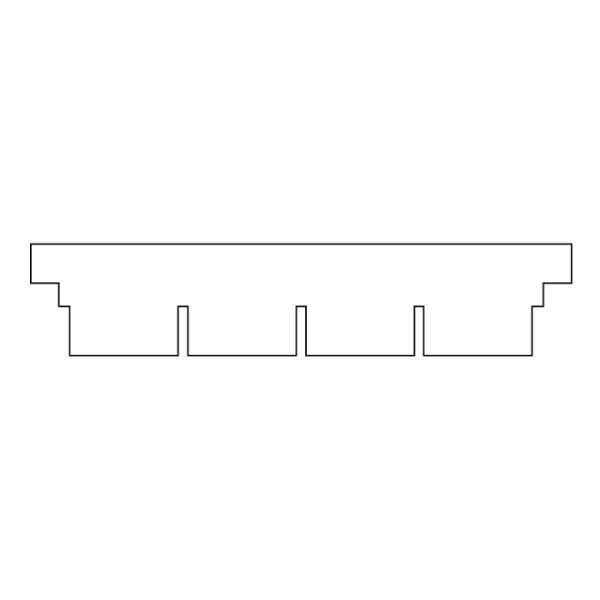 Artikelbild 1 des Artikels EasyPhor Rapid Kamm, 4 Zähne, 1 mm Stärke
