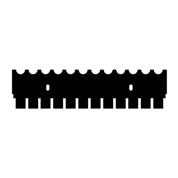 Artikelbild 1 des Artikels EasyPhor Medi Kamm, 12 Zähne, 0.75 mm Stärke