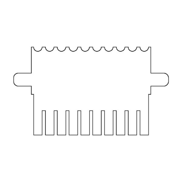 Artikelbild 1 des Artikels EasyPhor PAGE Mini Kamm, 10 Zähne, 1 mm Stärke
