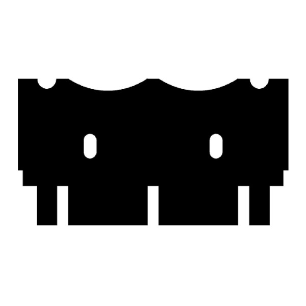 Artikelbild 1 des Artikels EasyPhor Mini Kamm, 2+2 Zähne, 0.75 mm Stärke