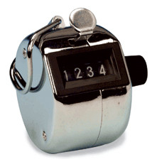 Artikelbild 1 des Artikels Handzähler, 4-stellig, Metall verchromt
