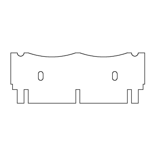 Artikelbild 1 des Artikels EasyPhor Midi Kamm, 2+2 Zähne, 1 mm Stärke