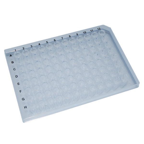 Artikelbild 1 des Artikels 96 Well PCR Platte, farblos, mit Barcode