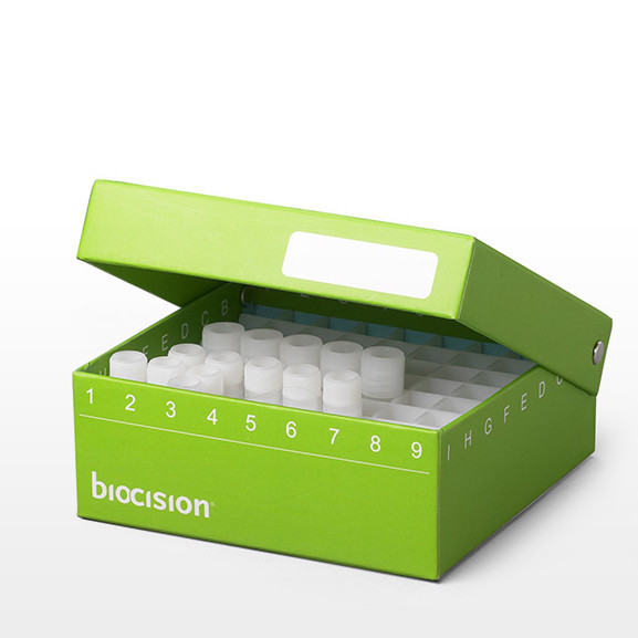 Artikelbild 1 des Artikels Hinged CryoBox, green, with LN2 drain holes