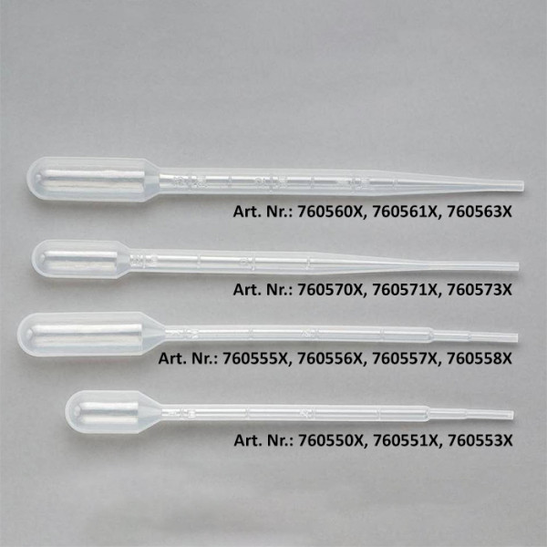 Artikelbild 1 des Artikels Transferpipette mit 0.1ml Graduierungen bis 0.3 ml