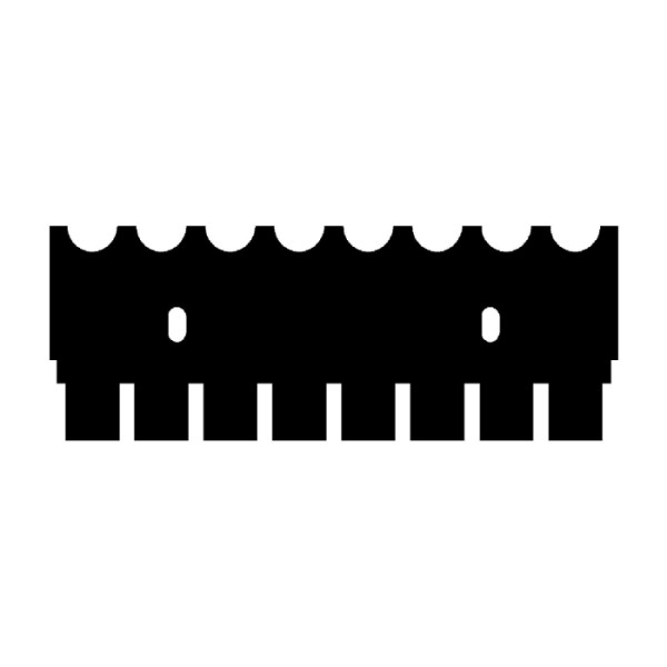 Artikelbild 1 des Artikels EasyPhor Midi Kamm, 8 Zähne, 0.75 mm Stärke