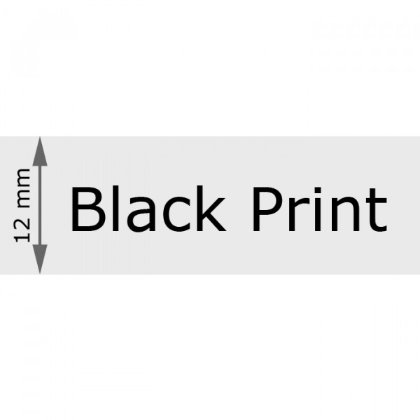 Artikelbild 1 des Artikels Cassette of 12 mm Tape, Clear with Black Print