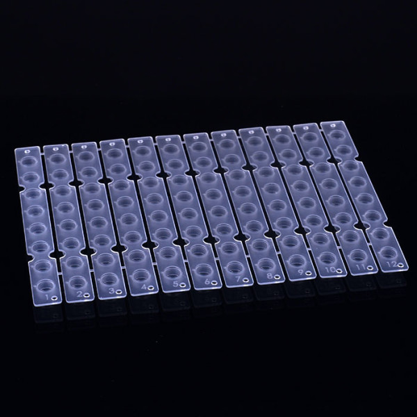 Artikelbild 1 des Artikels 96 Well 8-Cap Strip Platte, reißbar, farblos