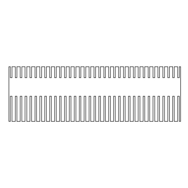 Artikelbild 1 des Artikels EasyPhor PAGE Maxi Kamm, 34+2 Zähne, 1 mm Stärke