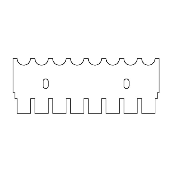 Artikelbild 1 des Artikels EasyPhor Midi Kamm, 8 Zähne, 1 mm Stärke