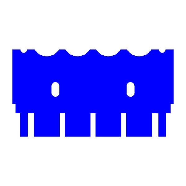 Artikelbild 1 des Artikels EasyPhor Mini Kamm, 4+2 Zähne, 2 mm Stärke