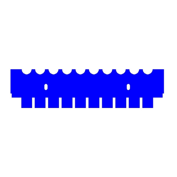 Artikelbild 1 des Artikels EasyPhor Medi Kamm, 10 Zähne, 2 mm Stärke